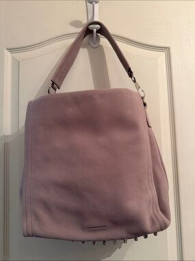 Alexander Wang Darcy dusty pink Suede Shoulder Bag - Women's Stylish Hobo